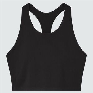 Uniqlo Wireless Black Racerback Sports Bra